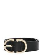 Th Feminine Oval 2.5 Bælte Black Tommy Hilfiger