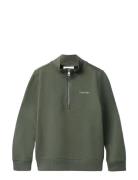 Chest Inst. Logo Half Zip Tops Sweatshirts & Hoodies Sweatshirts Green...