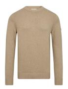 Bs Thorstein Regular Fit Knitwear Tops Knitwear Round Necks Beige Bruu...