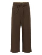 Kbro Pants Bottoms Trousers Wide Leg Brown Karen By Simonsen