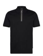 H-Paras 65 Designers Polos Short-sleeved Black BOSS