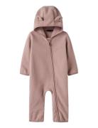 Nbnmeeko Fleece Suit1 Outerwear Fleece Outerwear Fleece Suits Pink Nam...