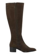 Biacarol Chelsea Knee High Boot Oily Suede Lange Støvler Brown Bianco
