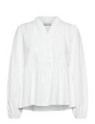 Matti Blouse Tops Blouses Long-sleeved White Noella