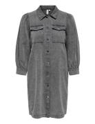Onlfelica Dnm Dress Noos Kort Kjole Grey ONLY