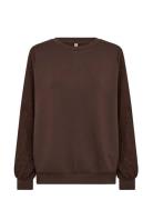 Sc-Banu Tops Sweatshirts & Hoodies Sweatshirts Brown Soyaconcept