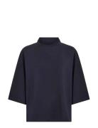 Sc-Banu Tops T-shirts & Tops Short-sleeved Navy Soyaconcept