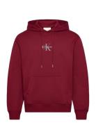 Ls Eu 350Terry Micro Monologo Ho Tops Sweatshirts & Hoodies Hoodies Re...