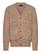 Multi Marl V Neck Cardigan Tops Knitwear Cardigans Beige Lyle & Scott