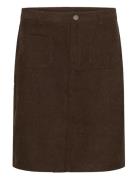 Kavery Pocket Skirt Skirts Short Skirts Brown Kaffe