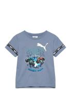 Puma X Hot Wheels Graphic Tee Tops T-Kortærmet Skjorte Blue PUMA