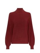 Mschmagnea Rachelle M Pullover Tops Knitwear Turtleneck Red MSCH Copen...