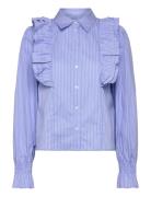 Lucina Blouse Tops Shirts Long-sleeved Blue Noella