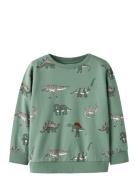 Nmmnenean Ls Swe Bru Pb Tops Sweatshirts & Hoodies Sweatshirts Green N...