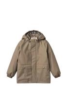 Thermo Rain Coat Aju Outerwear Rainwear Jackets Brown Wheat