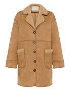 Kamarlie Coat Uldjakke Jakke Beige Kaffe