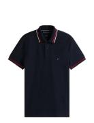 Cuff Interest Slim Fit Polo Tops Polos Short-sleeved Navy Tommy Hilfig...