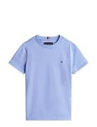 Essential Cotton Reg Tee Ss Tops T-Kortærmet Skjorte Blue Tommy Hilfig...