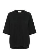 Slsanja Pullover Ss Tops Knitwear Jumpers Black Soaked In Luxury
