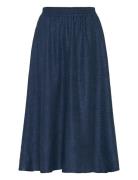 Kaellen Midi Skirt Skirts Knee-length & Midi Skirts Navy Kaffe