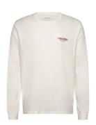 Ls Americana Tee Tops T-Langærmet Skjorte White Wrangler