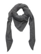 Loena Knit Scarf Accessories Scarves Winter Scarves Grey Noella