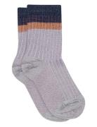 Norma Glitter Socks Sokker Strømper Grey Mp Denmark