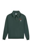 Hillairet Drapeau Labiche Tops Knitwear Long Sleeve Knitted Polos Gree...