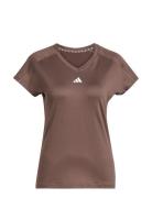 We Min T Sport T-shirts & Tops Short-sleeved Brown Adidas Performance