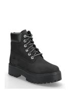 6 Inch Lace Up Waterproof Boot Shoes Boots Ankle Boots Laced Boots Bla...