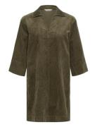 Sharripw Dr Knælang Kjole Khaki Green Part Two