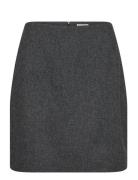 Bs Hafa Skirt Skirts Short Skirts Grey Bruun & Stengade