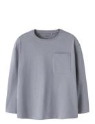 Nkmvebbe Ls Rlx Top Tops Sweatshirts & Hoodies Sweatshirts Blue Name I...