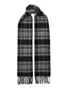 Slhtope Wool Check Scarf Accessories Scarves Winter Scarves Grey Selec...