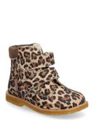 Boots - Flat - With Velcro Vinterstøvler Med Burrebånd Brown ANGULUS