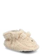 Bear Fluffy Slippers Slippers Hjemmesko Cream Melton