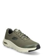 Mens Arch Fit Low-top Sneakers Khaki Green Skechers