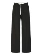Ihkyrra Pa Bottoms Trousers Wide Leg Black ICHI