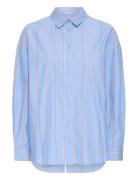 Ihsadia Sh2 Tops Shirts Long-sleeved Blue ICHI