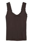 Vmrosa Sl Top Jrs Noos Tops T-shirts & Tops Sleeveless Brown Vero Moda