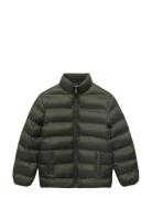 Quilted Jacket Foret Jakke Khaki Green Mango