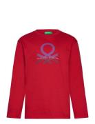 T-Shirt L/S Tops T-shirts Long-sleeved T-Skjorte Red United Colors Of ...