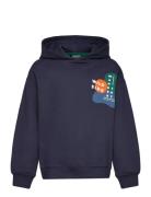 Tnparvelo Os Hoodie Tops Sweatshirts & Hoodies Hoodies Navy The New