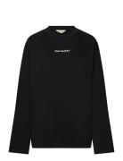 Reunat Logo Placement Tops T-shirts & Tops Long-sleeved Black Marimekk...