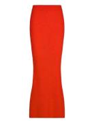 Dante6-Suzy Knitted Long Skirt Skirts Maxi Skirts Red Dante6