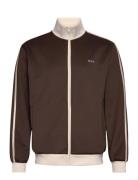 Tracksuit Zip Jacket Tops Sweatshirts & Hoodies Sweatshirts Brown H2O