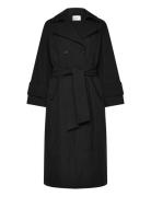 Sandra Padded Trench Trenchcoat Frakke Black Stylein