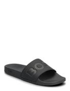 Aryeh_Slid_Npvlg Shoes Summer Shoes Sandals Pool Sliders Black BOSS
