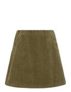 Ihfocaro Sk Skirts Short Skirts Khaki Green ICHI