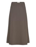 Srmaha Midi Skirt Skirts Knee-length & Midi Skirts Brown Soft Rebels